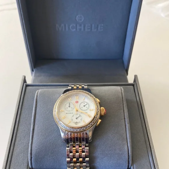 Michele Accessories Michele Diamond Chronograph Jw2 Jetway